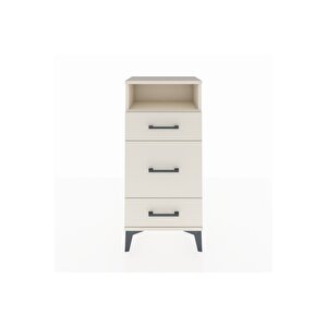 Arges Komodin Tek Raflı 3 Çekmeceli 44x30x96 Aytaşı-aytaşı