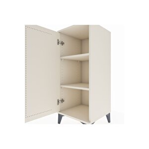 Hyperion Komodin 2 Raflı Tek Kapaklı 44x44x106 Aytaşı-aytaşı