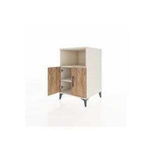 Kronos Komodin 2 Raflı 2 Kapaklı 60x59x96 Aytaşı-çam