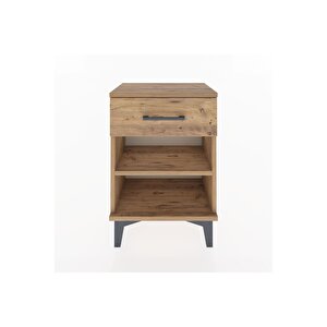 Arges Komodin Tek Raflı Tek Çekmeceli 44x30x64 Çam-çam