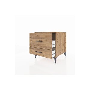 Kronos Komodin 2 Çekmeceli 60x59x64 Çam-çam