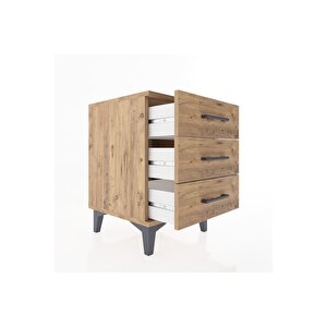 Hyperion Komodin 3 Çekmeceli 44x44x64 Çam-çam