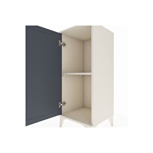 Hyperion Komodin Tek Raflı Tek Kapaklı 44x44x106 Aytaşı-antrasit