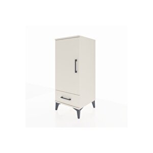 Hyperion Komodin 2 Raflı Tek Çekmeceli Tek Kapaklı 44x44x106 Aytaşı-aytaşı