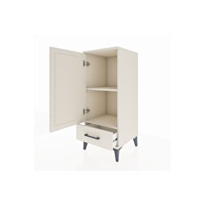 Hyperion Komodin 2 Raflı Tek Çekmeceli Tek Kapaklı 44x44x106 Aytaşı-aytaşı