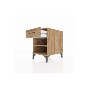 Kronos Komodin Tek Raflı Tek Çekmeceli 44x59x64 Çam-çam