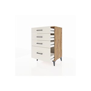 Hyperion Komodin 4 Çekmeceli 60x44x96 Çam-aytaşı