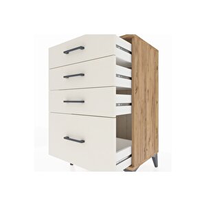 Hyperion Komodin 4 Çekmeceli 60x44x96 Çam-aytaşı