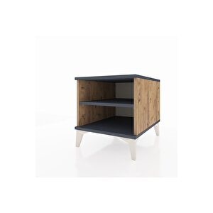 Kronos Komodin Tek Raflı 44x59x48 Çam-antrasit