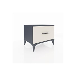 Hyperion Komodin Tek Çekmeceli 60x44x48 Antrasit-aytaşı