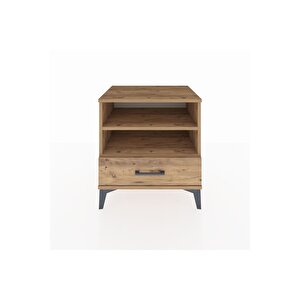 Hyperion Komodin 2 Raflı Tek Çekmeceli 60x44x64 Çam-çam