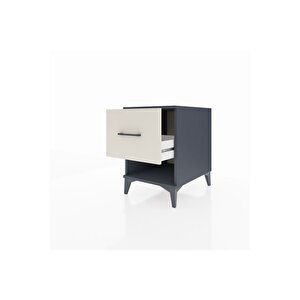 Kronos Komodin Tek Çekmeceli 44x59x64 Antrasit-aytaşı