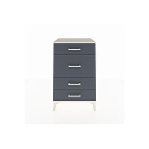 Hyperion Komodin 4 Çekmeceli 60x44x96 Aytaşı-antrasit