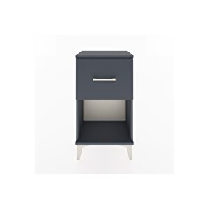 Arges Komodin Tek Çekmeceli 44x30x80 Antrasit-antrasit