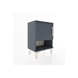 Arges Komodin 2 Raflı Tek Kapaklı 44x30x64 Antrasit-antrasit