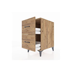 Kronos Komodin 2 Çekmeceli 44x59x80 Çam-çam