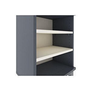 Arges Komodin 2 Raflı 44x30x64 Antrasit-aytaşı