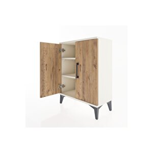 Arges Komodin 2 Raflı 2 Kapaklı 60x30x80 Aytaşı-çam