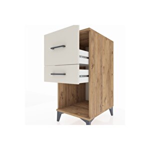 Kronos Komodin 2 Çekmeceli 44x59x96 Çam-aytaşı