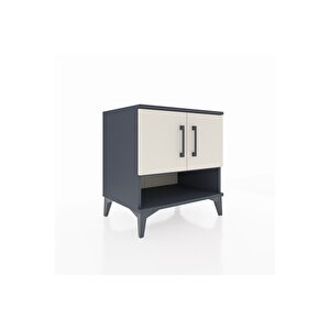 Hyperion Komodin 2 Raflı 2 Kapaklı 60x44x64 Antrasit-aytaşı