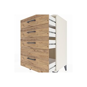 Hyperion Komodin 4 Çekmeceli 60x44x96 Aytaşı-çam