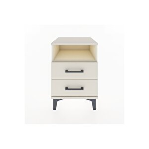 Hyperion Komodin Tek Raflı 2 Çekmeceli 44x44x64 Aytaşı-aytaşı