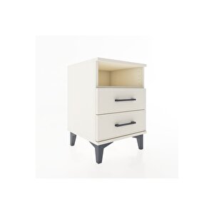 Hyperion Komodin Tek Raflı 2 Çekmeceli 44x44x64 Aytaşı-aytaşı