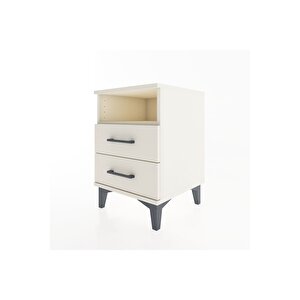 Hyperion Komodin Tek Raflı 2 Çekmeceli 44x44x64 Aytaşı-aytaşı