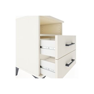 Hyperion Komodin Tek Raflı 2 Çekmeceli 44x44x64 Aytaşı-aytaşı