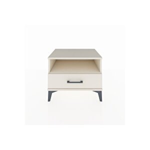 Hyperion Komodin Tek Raflı Tek Çekmeceli 60x44x48 Aytaşı-aytaşı