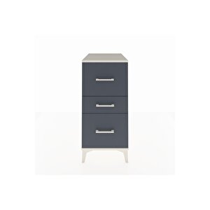 Kronos Komodin 3 Çekmeceli 44x59x96 Aytaşı-antrasit