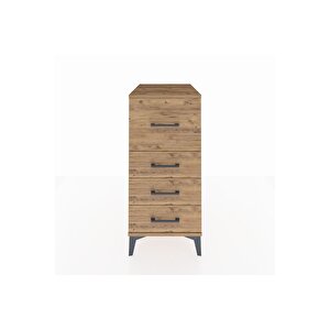 Kronos Komodin 4 Çekmeceli 44x59x96 Çam-çam