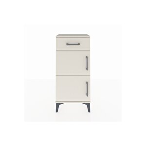 Arges Komodin Tek Raflı Tek Çekmeceli 2 Kapaklı 44x30x96 Aytaşı-aytaşı