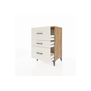 Hyperion Komodin 3 Çekmeceli 60x44x96 Çam-aytaşı