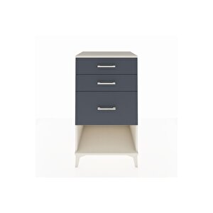 Hyperion Komodin 3 Çekmeceli 60x44x106 Aytaşı-antrasit