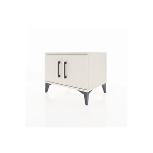 Hyperion Komodin Tek Raflı 2 Kapaklı 60x44x48 Aytaşı-aytaşı