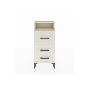 Arges Komodin Tek Raflı 3 Çekmeceli 44x30x96 Aytaşı-aytaşı