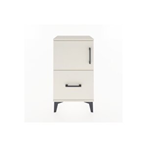 Arges Komodin 2 Raflı Tek Çekmeceli Tek Kapaklı 44x30x80 Aytaşı-aytaşı