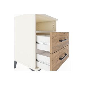 Hyperion Komodin Tek Raflı 2 Çekmeceli 44x44x64 Aytaşı-çam