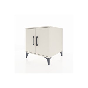 Kronos Komodin 2 Raflı 2 Kapaklı 60x59x64 Aytaşı-aytaşı