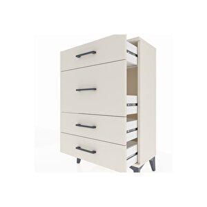 Arges Komodin 4 Çekmeceli 60x30x96 Aytaşı-aytaşı