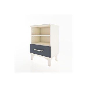 Arges Komodin 2 Raflı Tek Çekmeceli 44x30x64 Aytaşı-antrasit