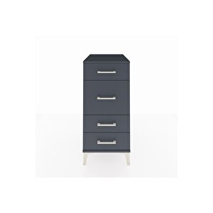 Kronos Komodin 4 Çekmeceli 44x59x96 Antrasit-antrasit
