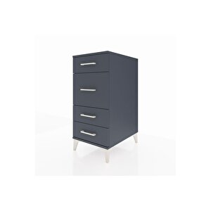 Kronos Komodin 4 Çekmeceli 44x59x96 Antrasit-antrasit