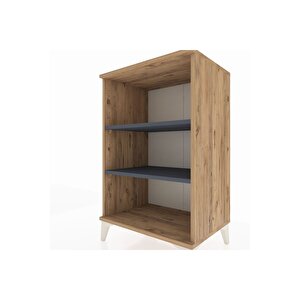 Hyperion Komodin 2 Raflı 60x44x96 Çam-antrasit