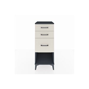 Hyperion Komodin 3 Çekmeceli 44x44x106 Antrasit-aytaşı