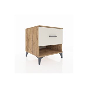 Kronos Komodin Tek Çekmeceli 60x59x64 Çam-aytaşı