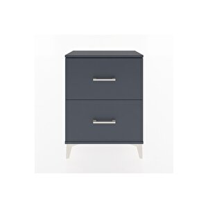 Arges Komodin 2 Çekmeceli 60x30x80 Antrasit-antrasit