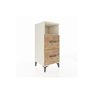 Hyperion Komodin Tek Raflı 2 Çekmeceli 44x44x106 Aytaşı-çam