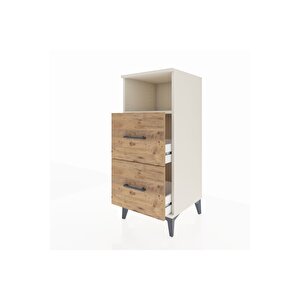 Hyperion Komodin Tek Raflı 2 Çekmeceli 44x44x106 Aytaşı-çam